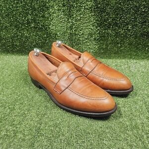 Brooks Brothers 760 Brown Leather Slip On Penny Loafer Dress Shoes Mens 12 C